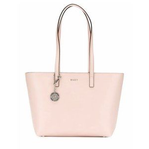 DKNY Nude Leather Shopper Bag Tote Natural Pink